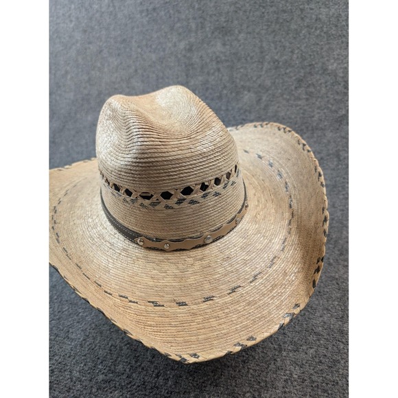 Carlos Hats Sahuayos Hat Cowboy Fitted Mens Straw Western Brown Lot 2 Rodeo - Picture 16 of 16